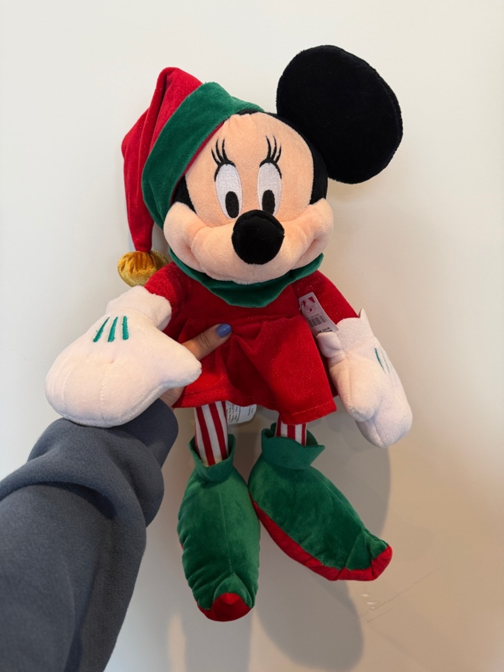 NWT Disney Minnie Mouse Holiday Elf Plush 2009 Disney Store